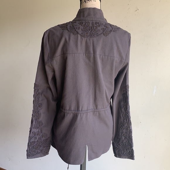 Anthropologie Love Sam Beaded Cargo Jacket - Picture 5 of 16